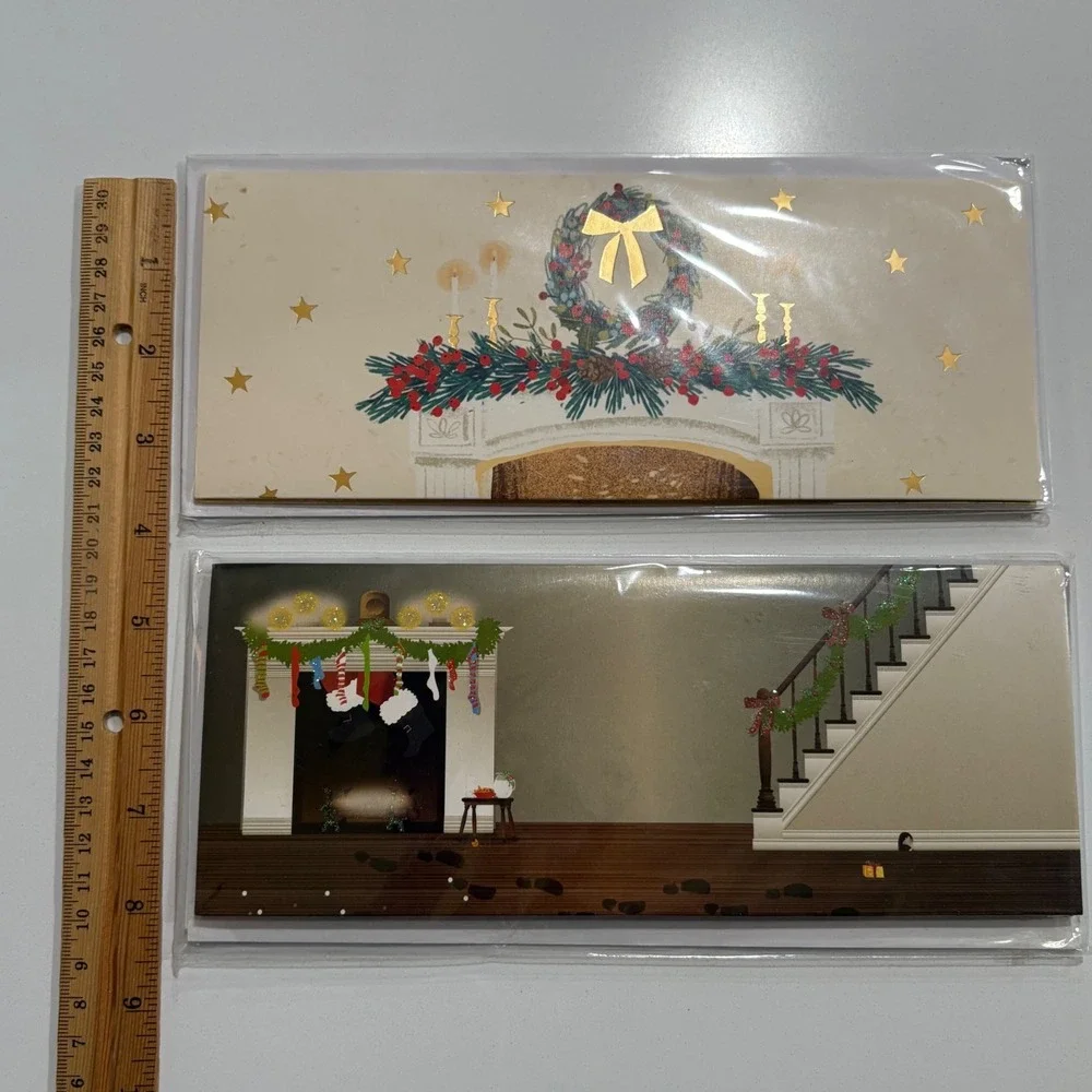 2 Panoramics Pop-Up Card Night Before‎ Christmas Decor Up With Paper